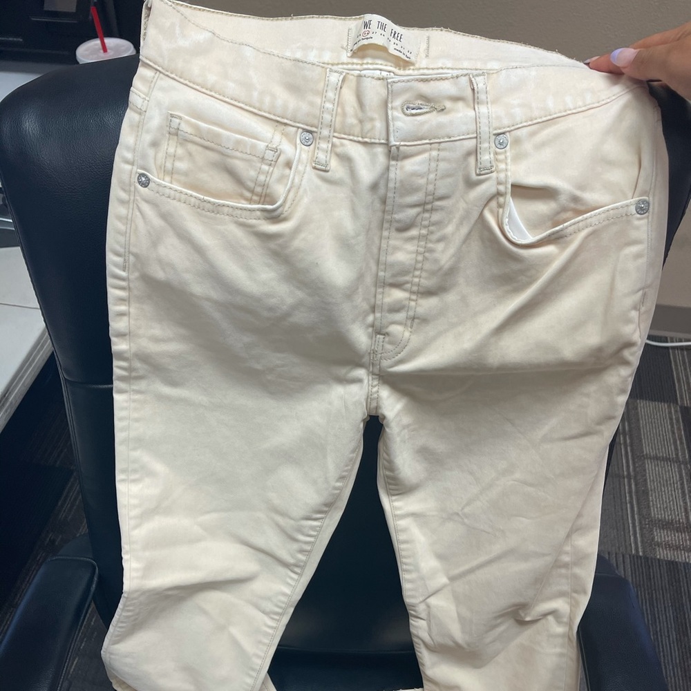 Free People - Velvet Skinny Jean in Ivory - Picture 5 of 5